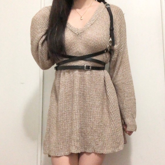John Galt wool linen sweater dress - Picture 2 of 5